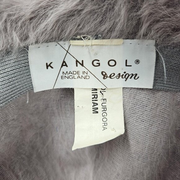 Vint Kangol Hat Bucket Cloche Fitted Womens Rabbit Angora Feather England 90s - Picture 9 of 11
